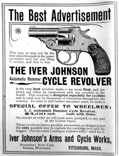 Advert for Iver Johnson Cycle Revolver
